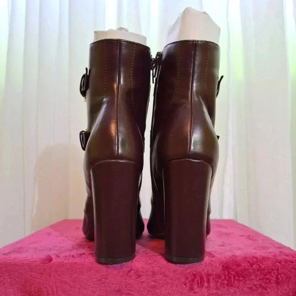 JUSTFAB  "Zola" burgundy booties NWOT - Picture 4 of 8